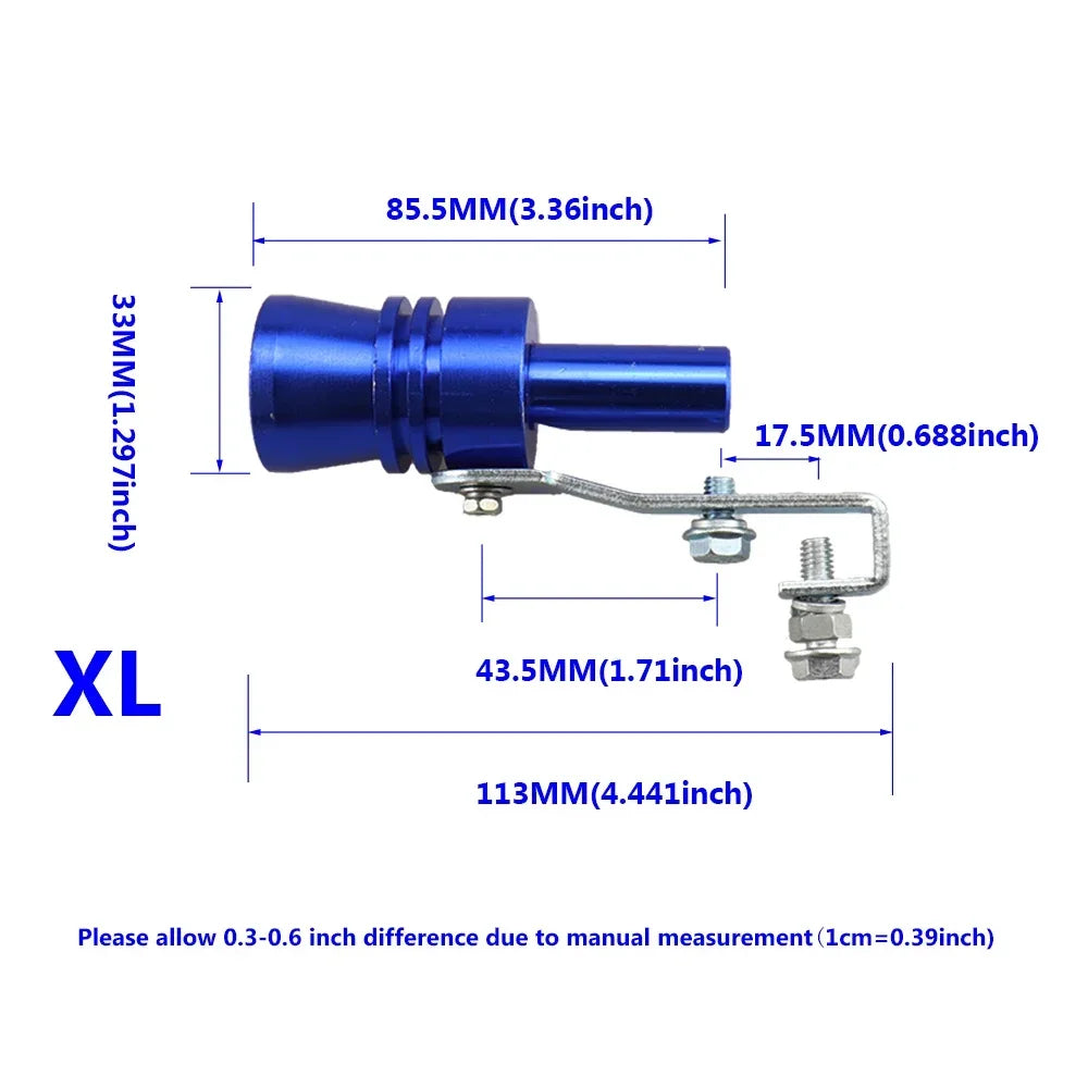 Universal Turbo Sound Muffler Whistle